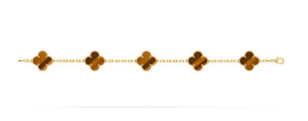 Van Cleef & Arpels Vintage Alhambra bracelet, 5 four-leaf lucky pattern Replica