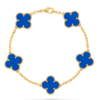 Van Cleef & Arpels Vintage Alhambra bracelet, 5 four-leaf lucky pattern Replica