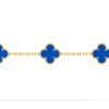 Van Cleef & Arpels Vintage Alhambra bracelet, 5 four-leaf lucky pattern Replica