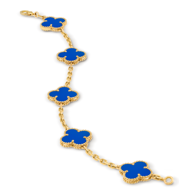 Van Cleef & Arpels Vintage Alhambra bracelet, 5 four-leaf lucky pattern Replica