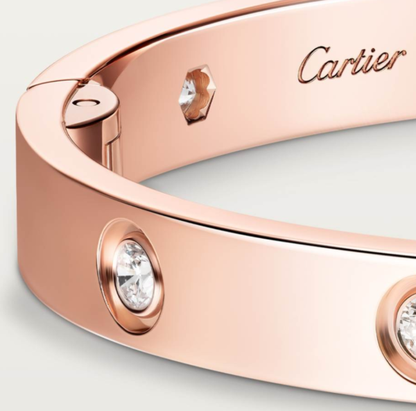 Cartier Love Collection Large Size Bracelet Set with 10 Diamonds – Replica