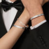 Cartier Love Collection Large Size Bracelet with 10 Diamonds and Full Paved Diamonds – Replica