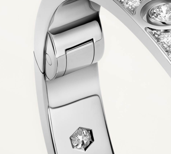 Cartier Love Collection Large Size Bracelet with 10 Diamonds and Full Paved Diamonds – Replica