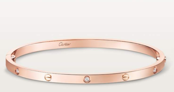 Cartier Love Collection Small Size Bracelet Set with 6 Diamonds – Replica