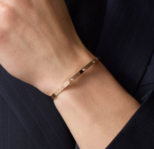Cartier Love Collection Small Size Bracelet Set with 10 Diamonds – Replica