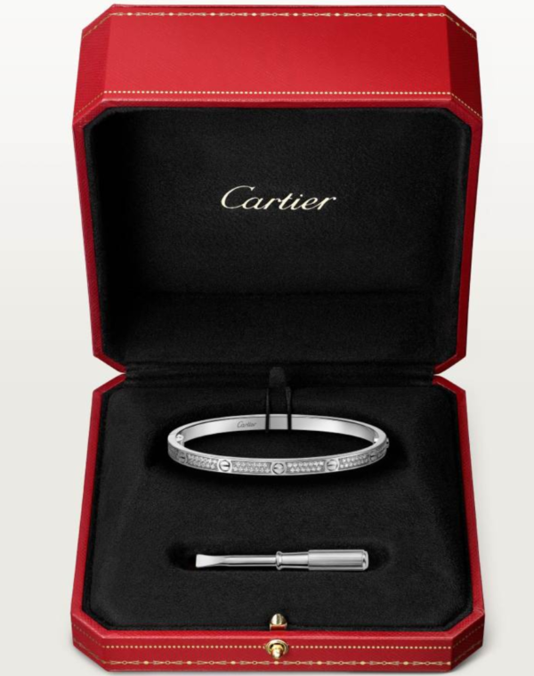 ScreenShot_2026-02-01_131011_892 Cartier Love Collection Small Size Bracelet Fully Paved with Diamonds – Replica