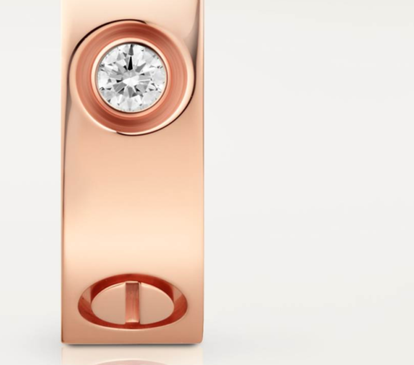 Cartier LOVE Ring, Large Model Set with 3 diamonds Replica