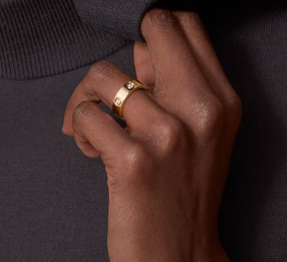 Cartier LOVE Ring, Large Model Set with 6 diamonds Replica