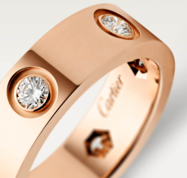 Cartier LOVE Ring, Large Model Set with 6 diamonds Replica