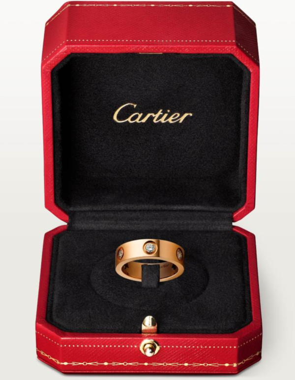 Cartier LOVE Ring, Large Model Set with 6 diamonds Replica