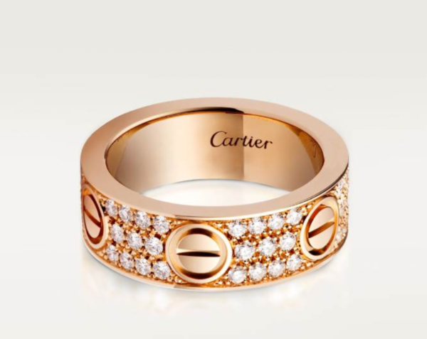 Cartier LOVE Ring, Large Model Full diamond setting Replica