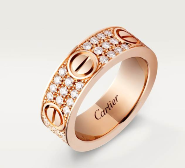 Cartier LOVE Ring, Large Model Full diamond setting Replica