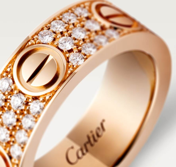 Cartier LOVE Ring, Large Model Full diamond setting Replica