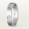 Cartier Love Collection Ring, Small Size, Set with 1 Diamond - Replica