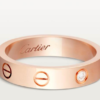 Cartier Love Collection Ring, Small Size, Set with 1 Diamond - Replica