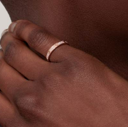 Cartier Love Collection Mini Ring, Full Diamond Paved - Replica