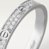 Cartier Love Collection Mini Ring, Full Diamond Paved - Replica