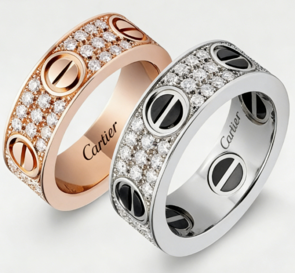 Cartier LOVE Ring, Large Model Full diamond setting Replica