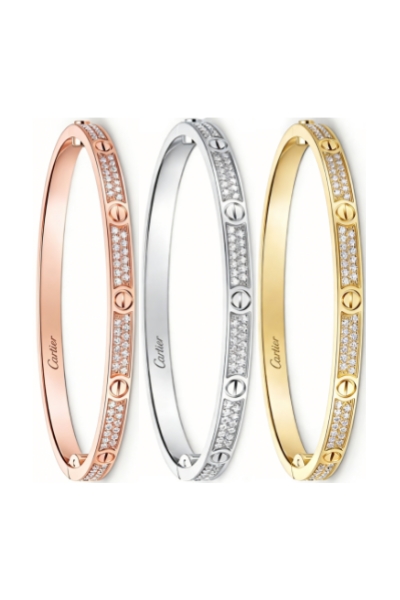 未命名 Cartier Love Collection Small Size Bracelet Fully Paved with Diamonds – Replica